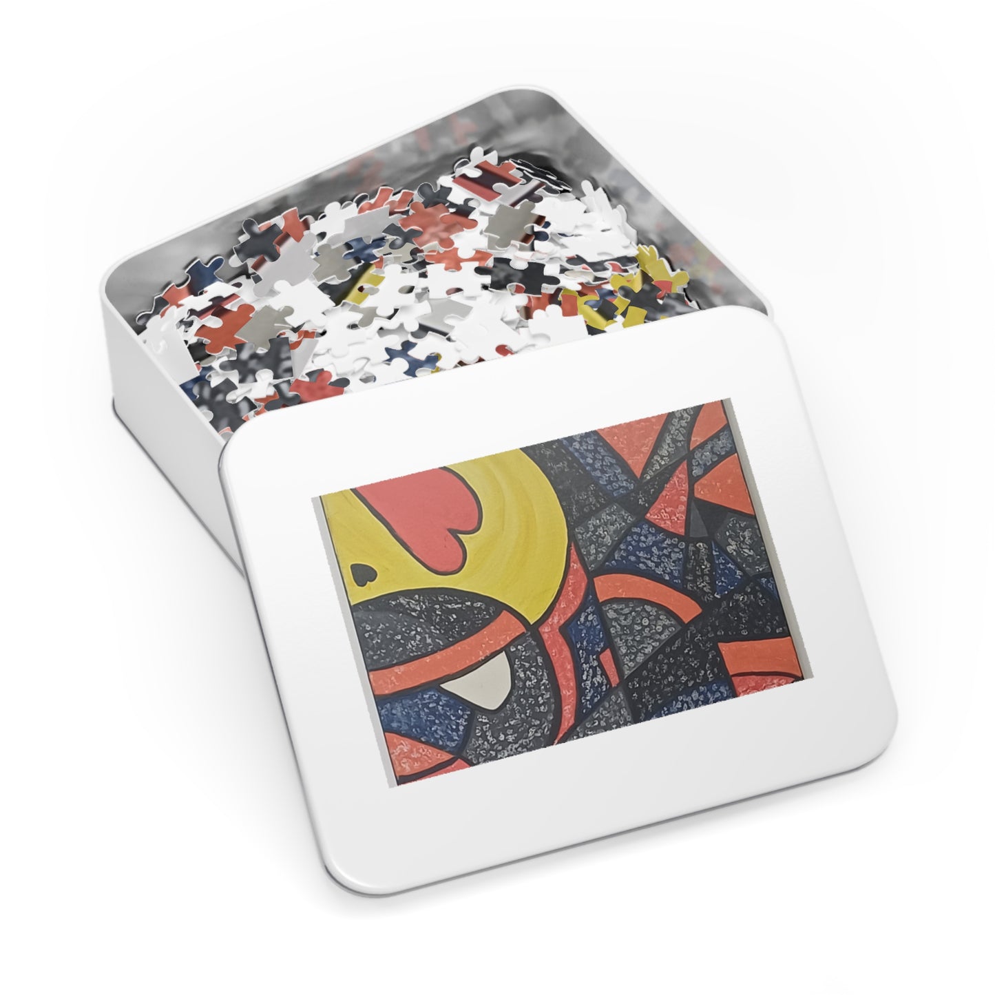 2 HEARTS 30 - 2000 pieces Abstract Puzzle in Tin.