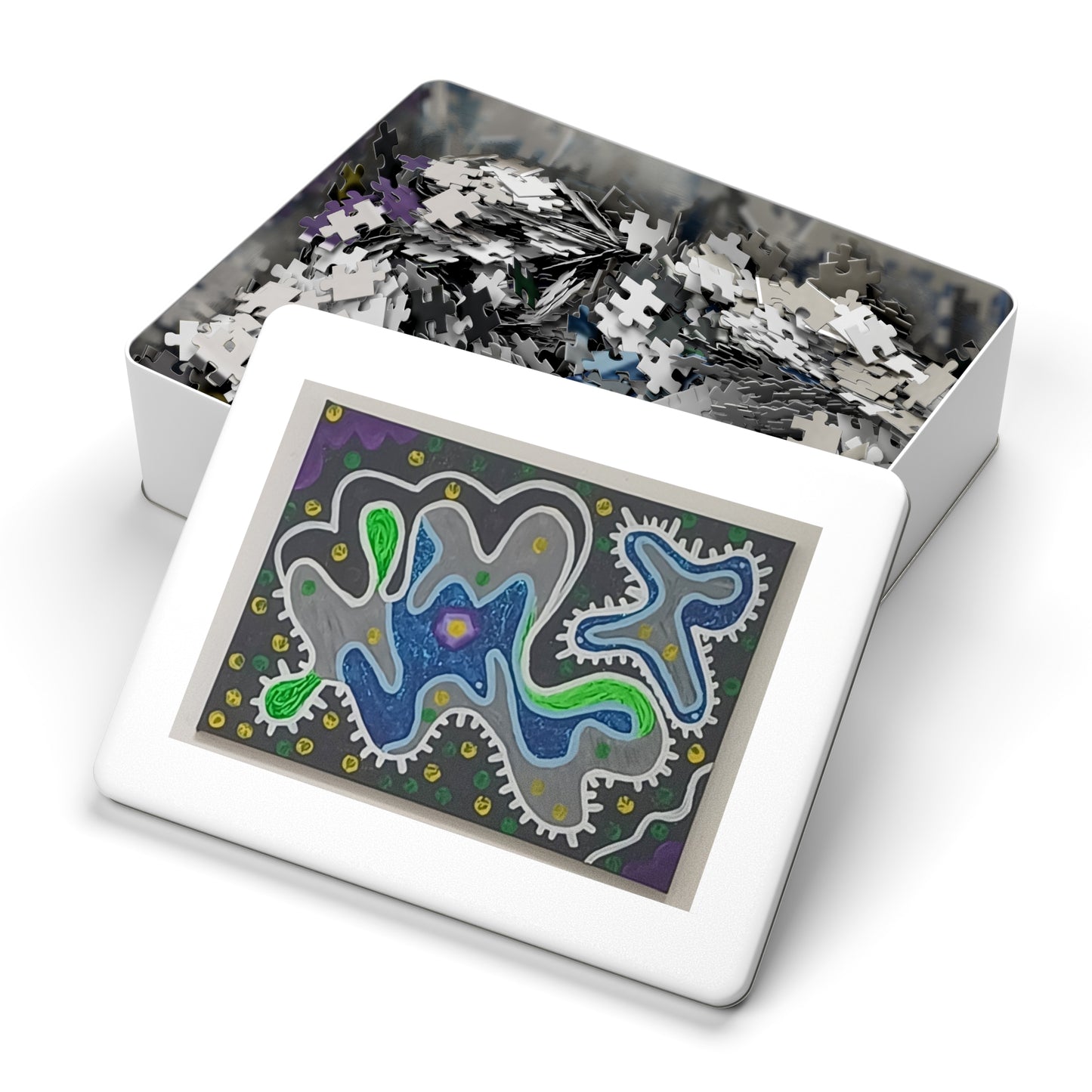 K Colorful Jigsaw Puzzle with Tin, 30 - 2000 pieces