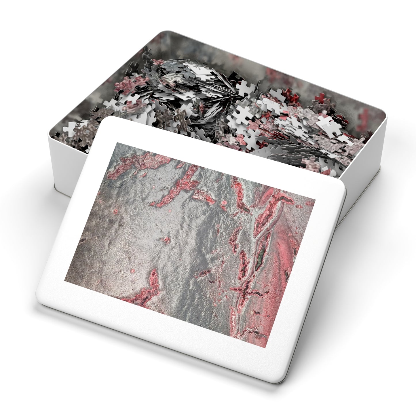 Grey Splash Jigsaw Puzzle with Tin, upto 2000 pieces.
