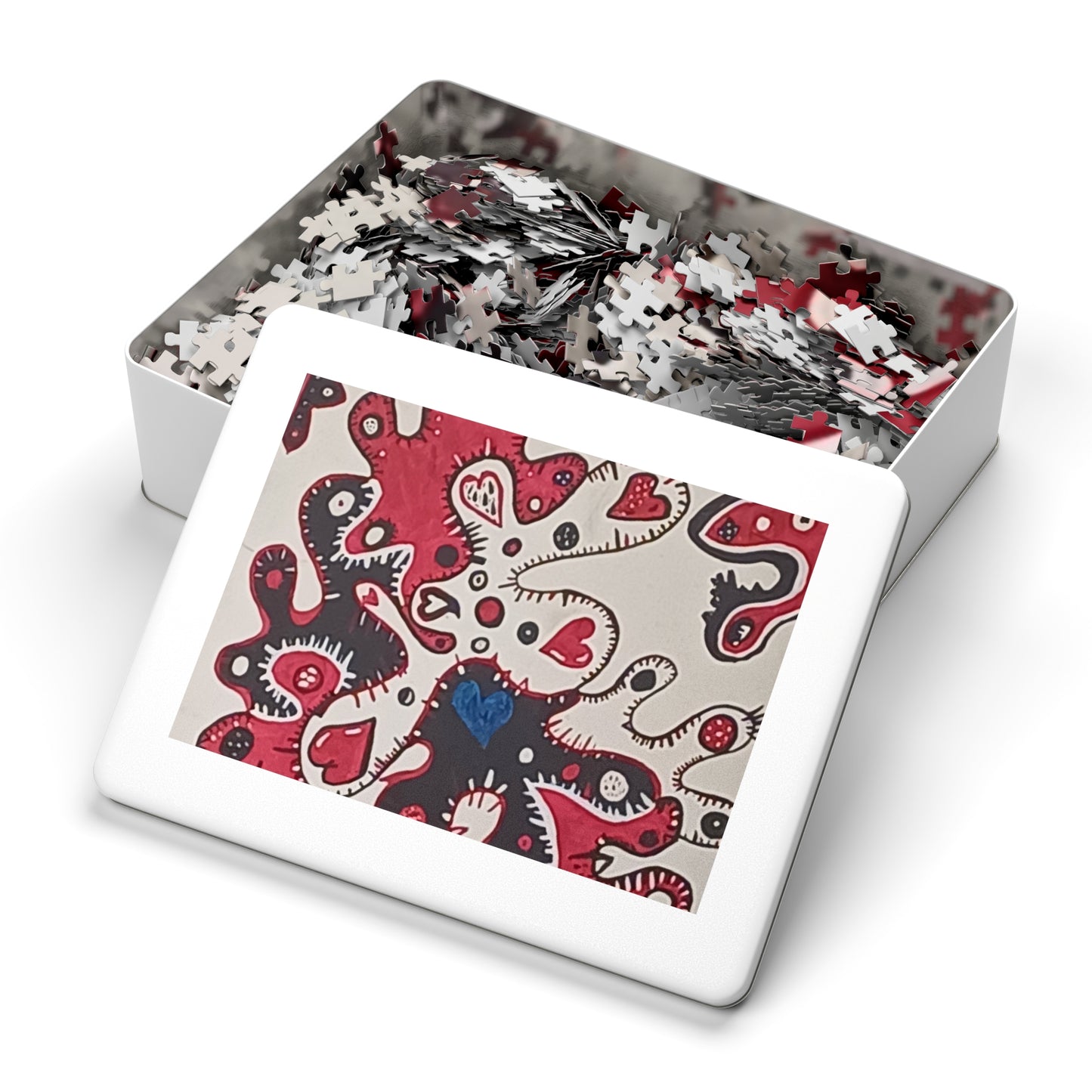 Lots Of Hearts Puzzle with Tin 30 - 2000 pieces