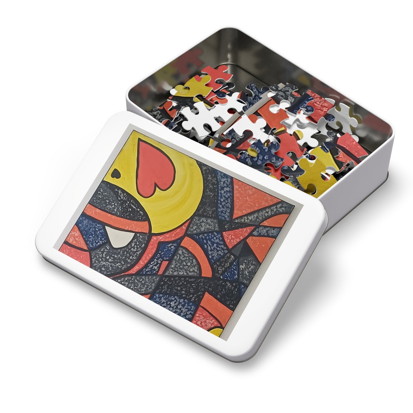 2 HEARTS 30 - 2000 pieces Abstract Puzzle in Tin.