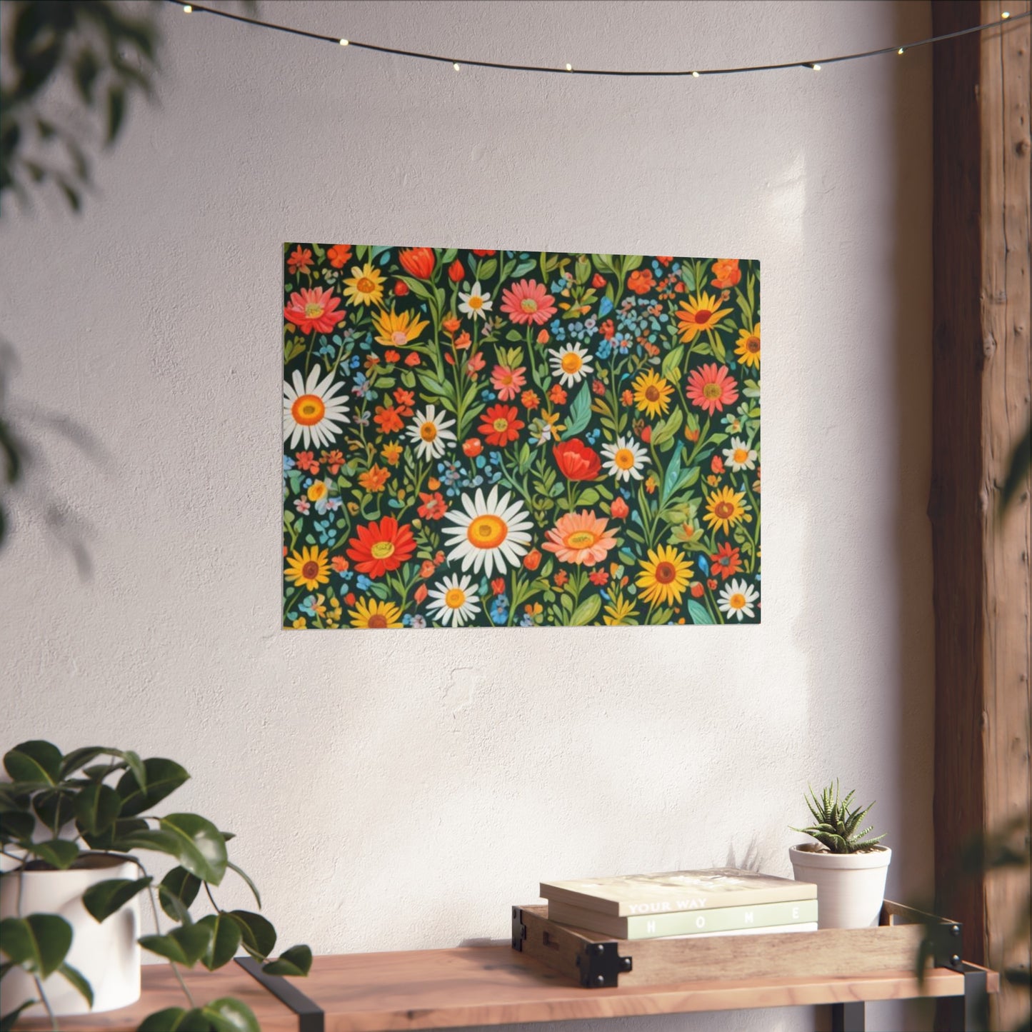 Funky Flowers Glicée Posters