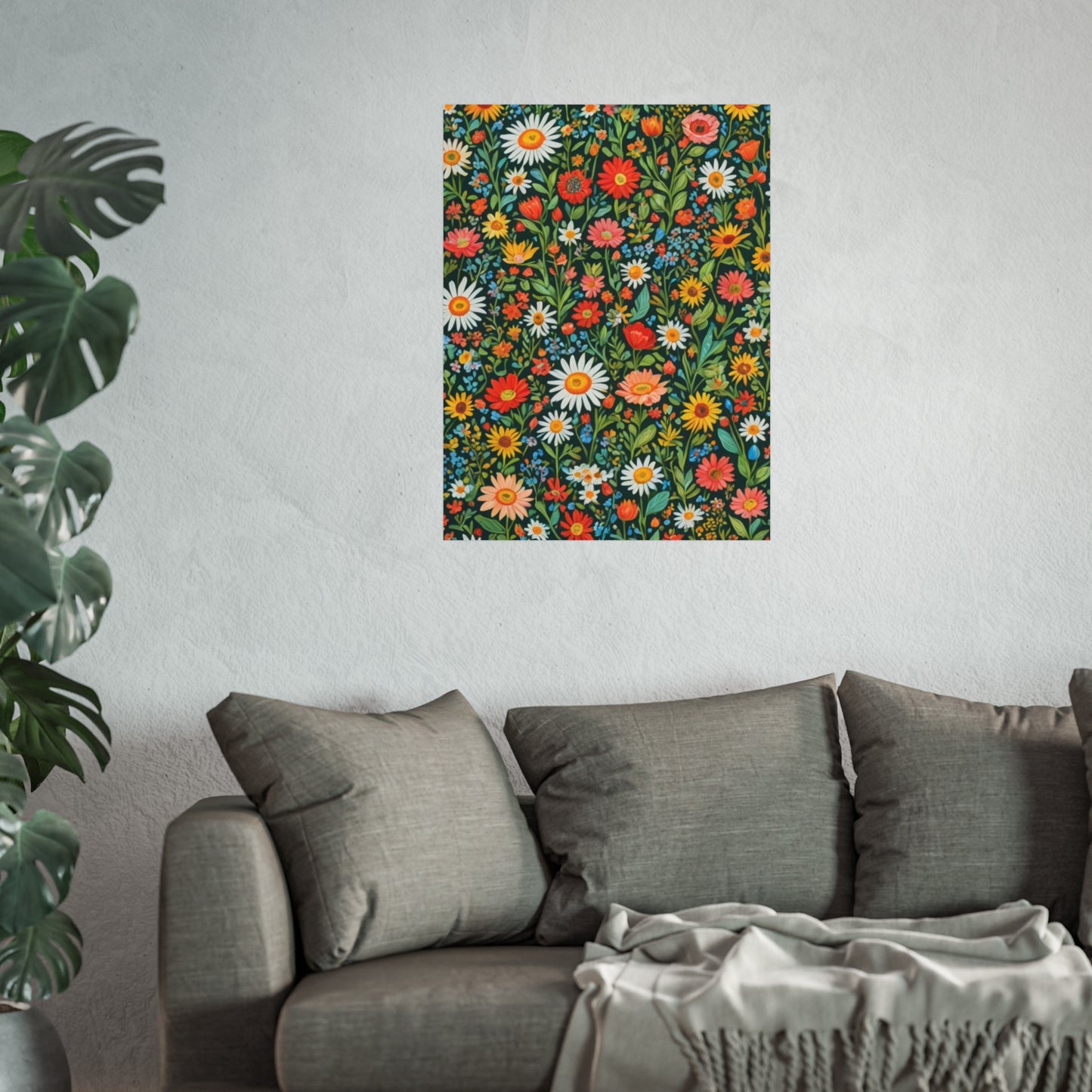 Funky Flowers Glicée Posters