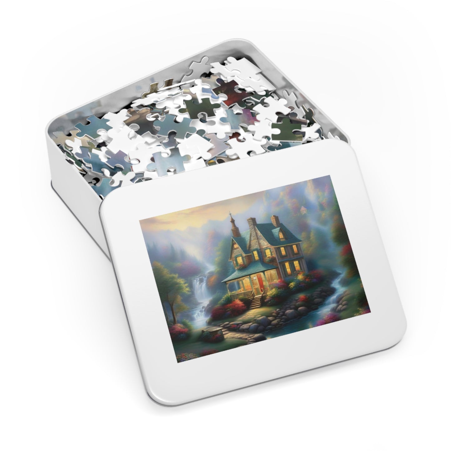 Dreamy Home Puzzle with Tin