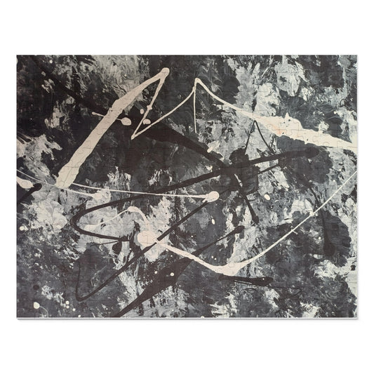 Abstract Black & White Jigsaw Puzzle with Tin - Upto 2000 pieces