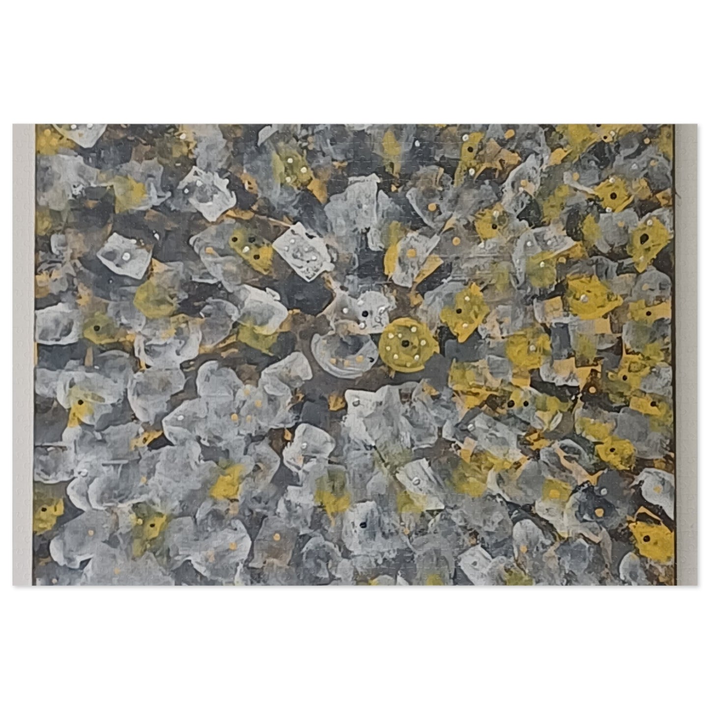 YELLOW  30 - 2000 piece Abstract Puzzle with Tin.