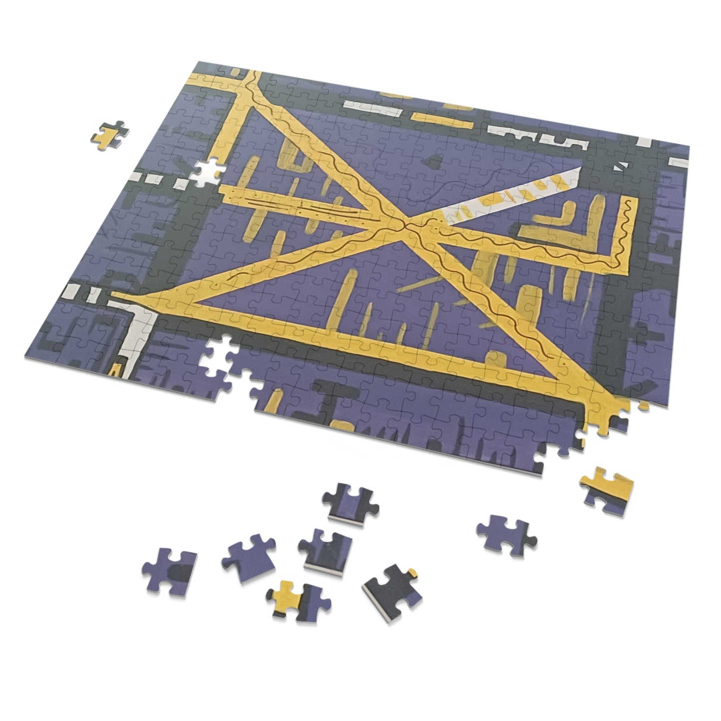 Purple Heart Jigsaw Puzzle with Tin.