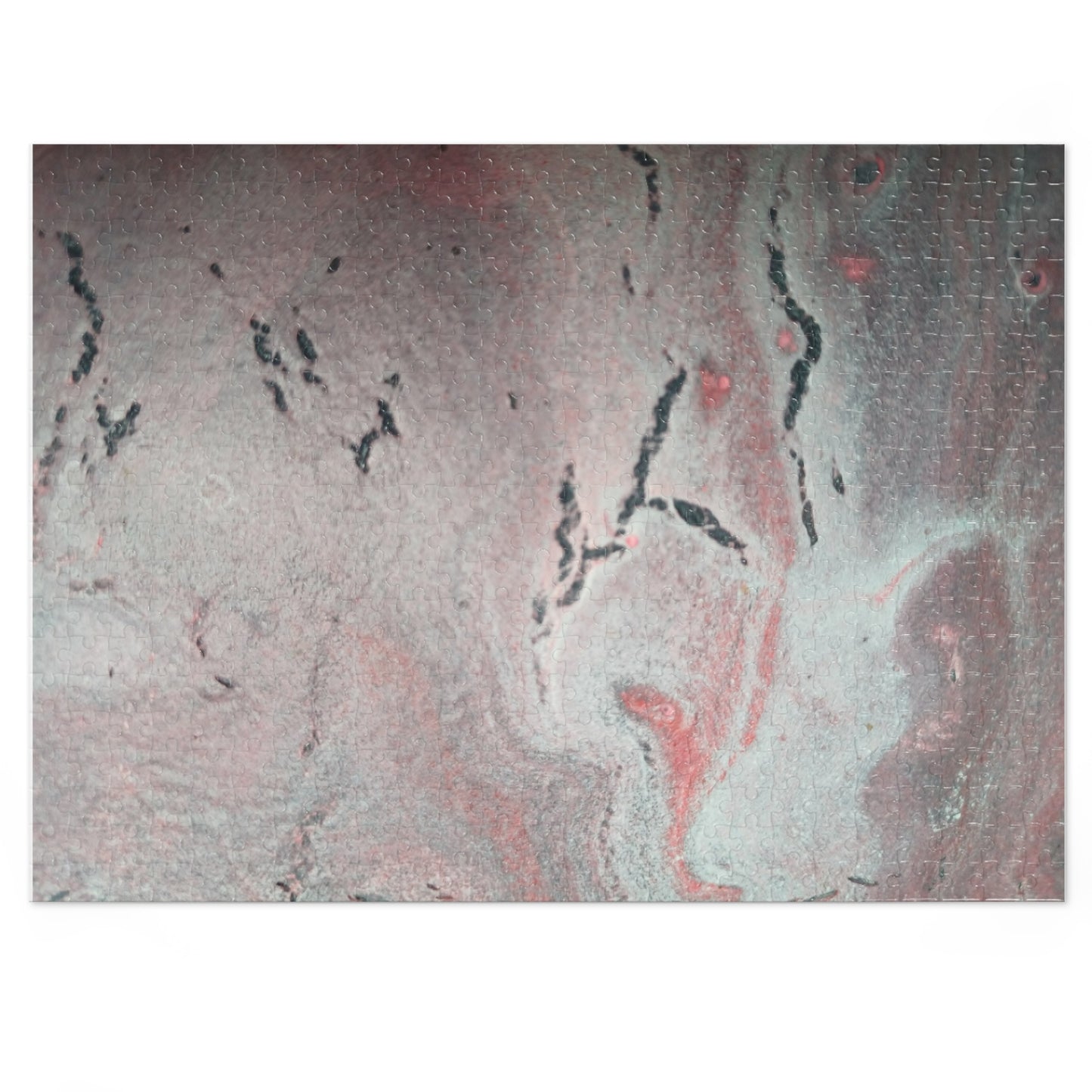 Abstract Pink & Grey Jigsaw Puzzle with Tin, 6 variants upto 2000 pieces.