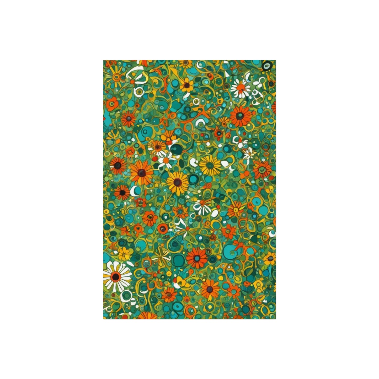 Vibrant Floral Glicée Poster. Various sizes.