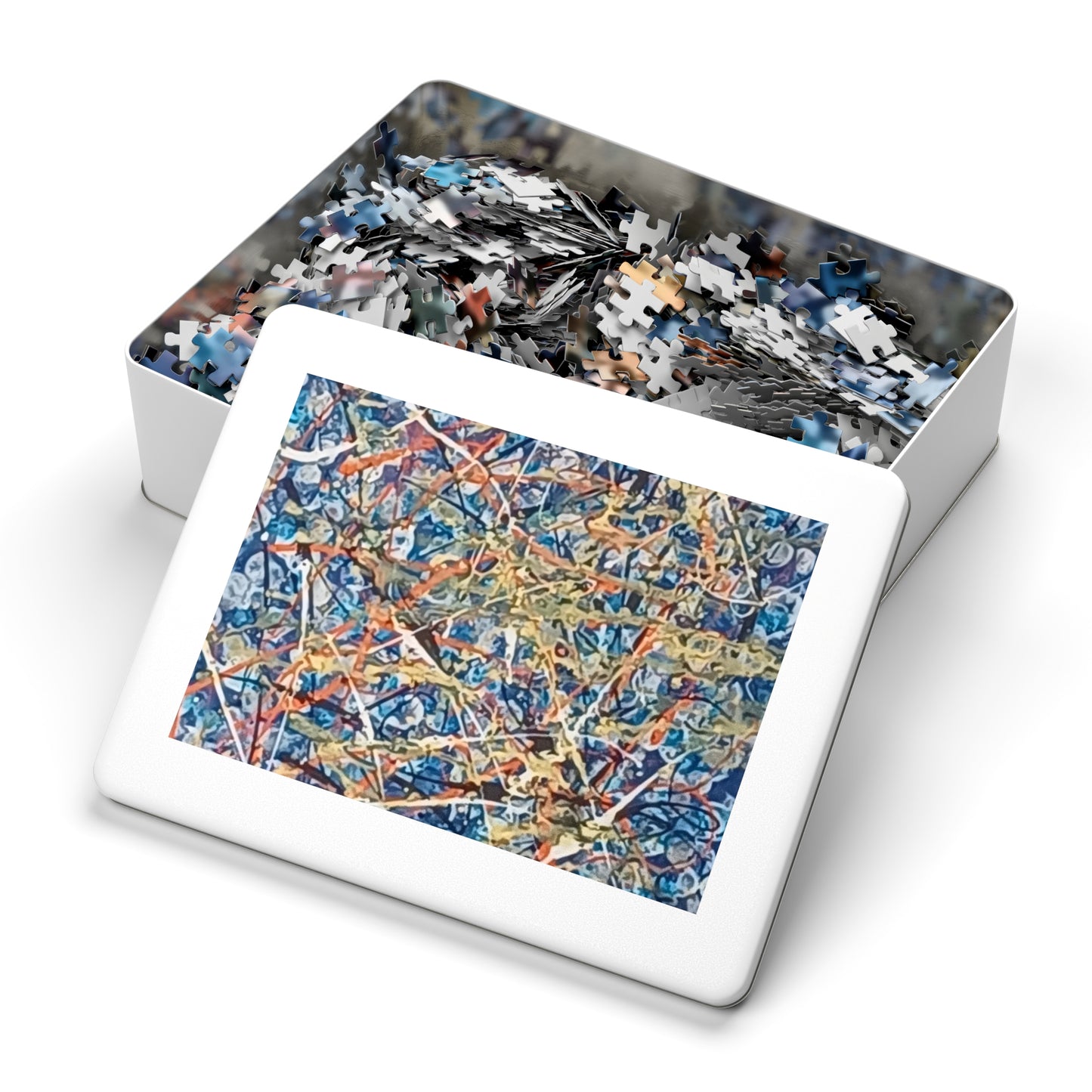 Blue Blitz Abstract Art Jigsaw Puzzle 30 - 2000 pieces