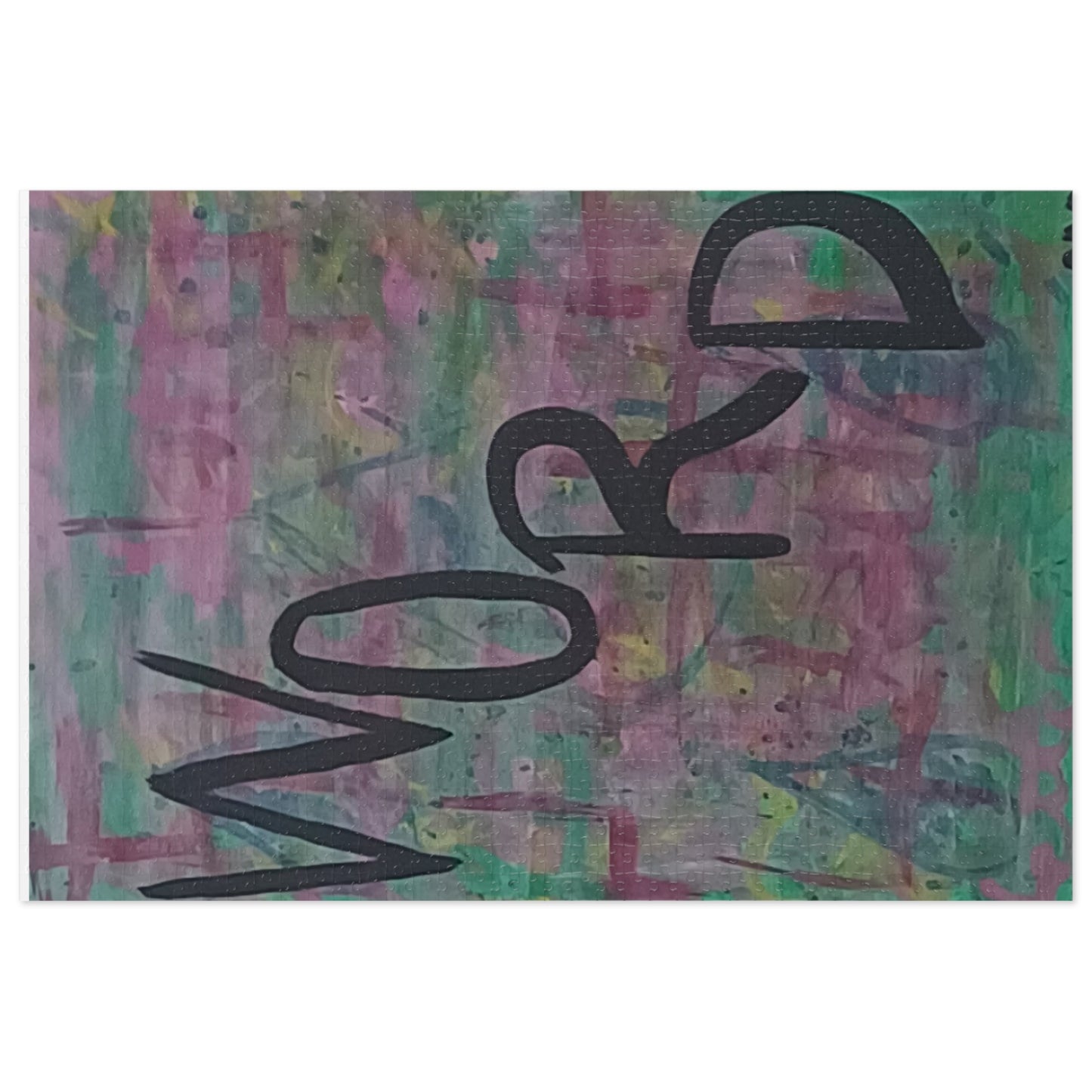 4 LETTER WORD 6 variants upto 2000 piece Abstract Art Jigsaw Puzzle with Tin.