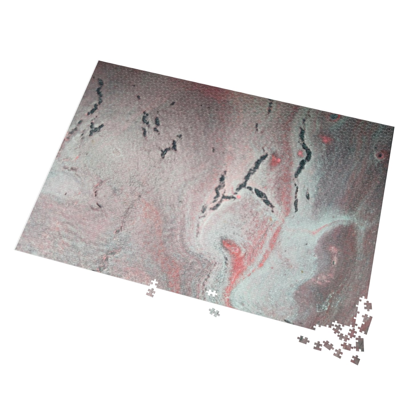 Abstract Pink & Grey Jigsaw Puzzle with Tin, 6 variants upto 2000 pieces.