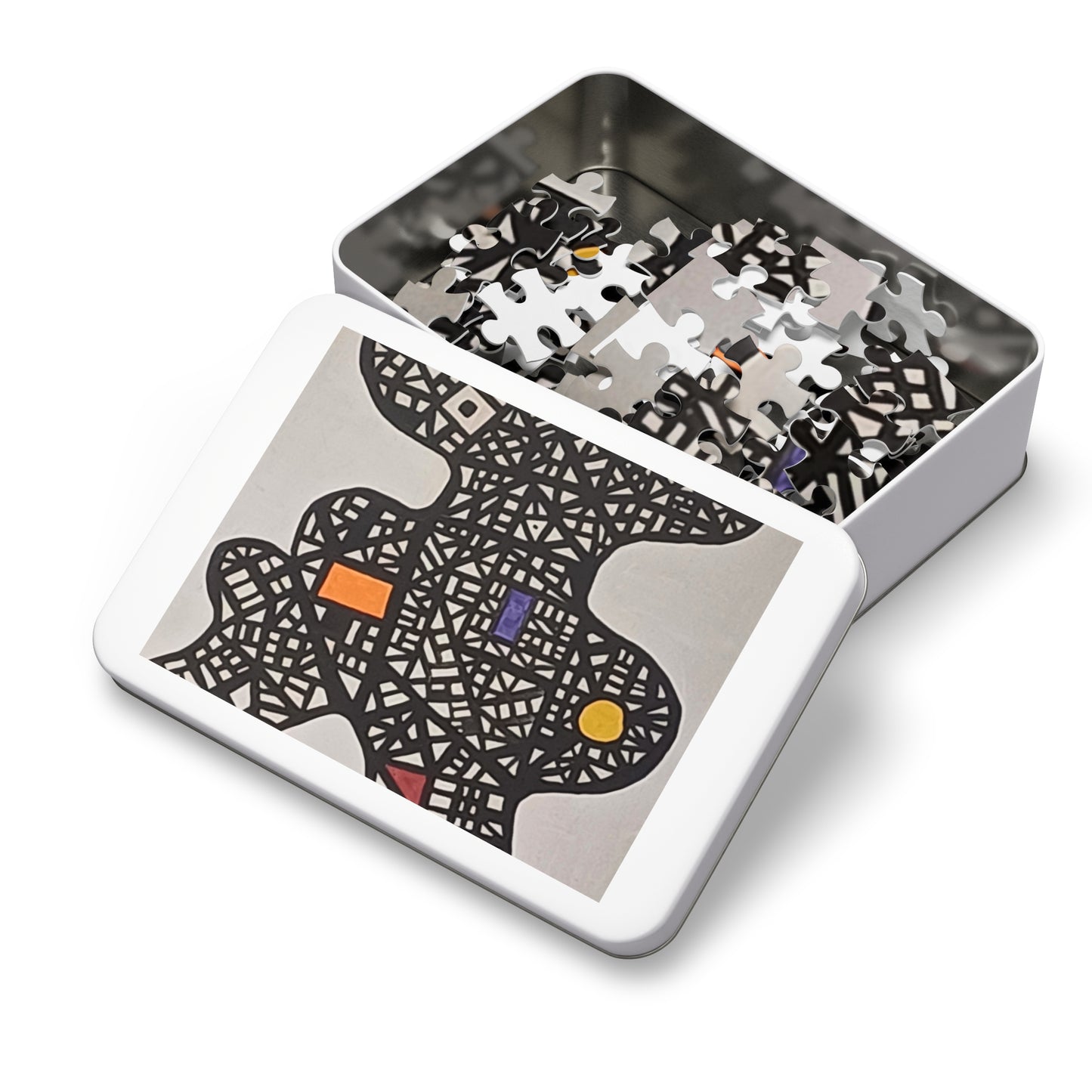 Abstract Design Jigsaw Puzzle with Tin, 30 - 2000 pieces