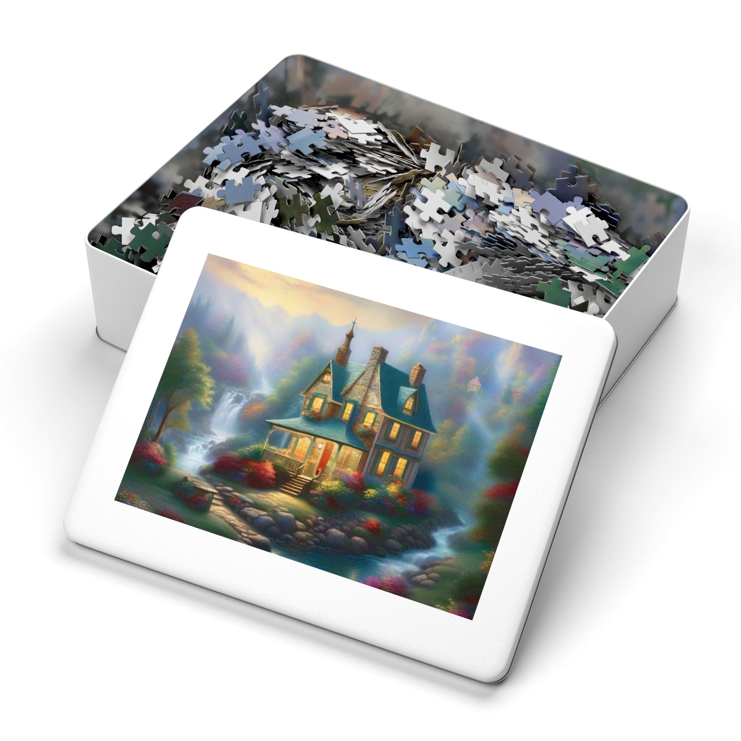 Dreamy Home Puzzle with Tin