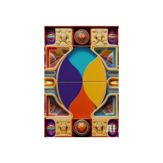 Vibrant Abstract Fine Art Poster, Colorful Home Decor, Modern Wall Art, Gift for Art Lovers, Living Room Artwork