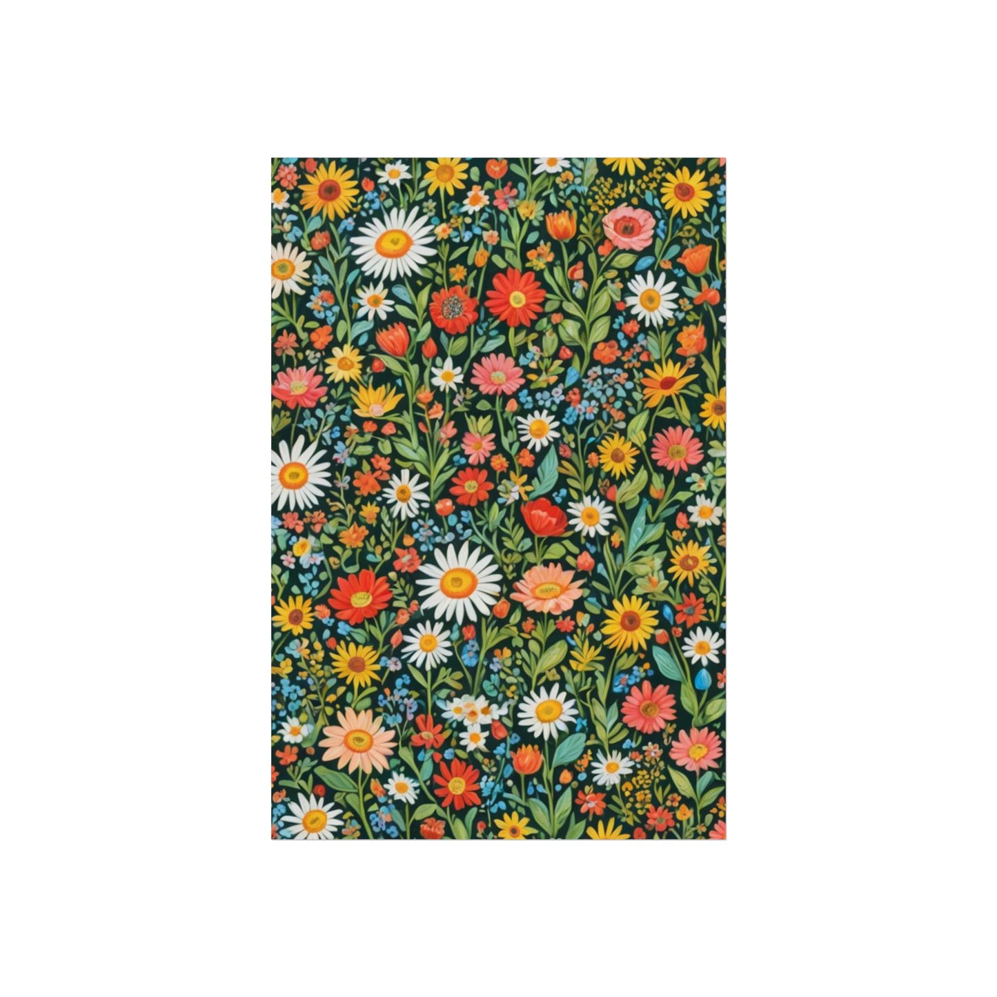 Funky Flowers Glicée Posters