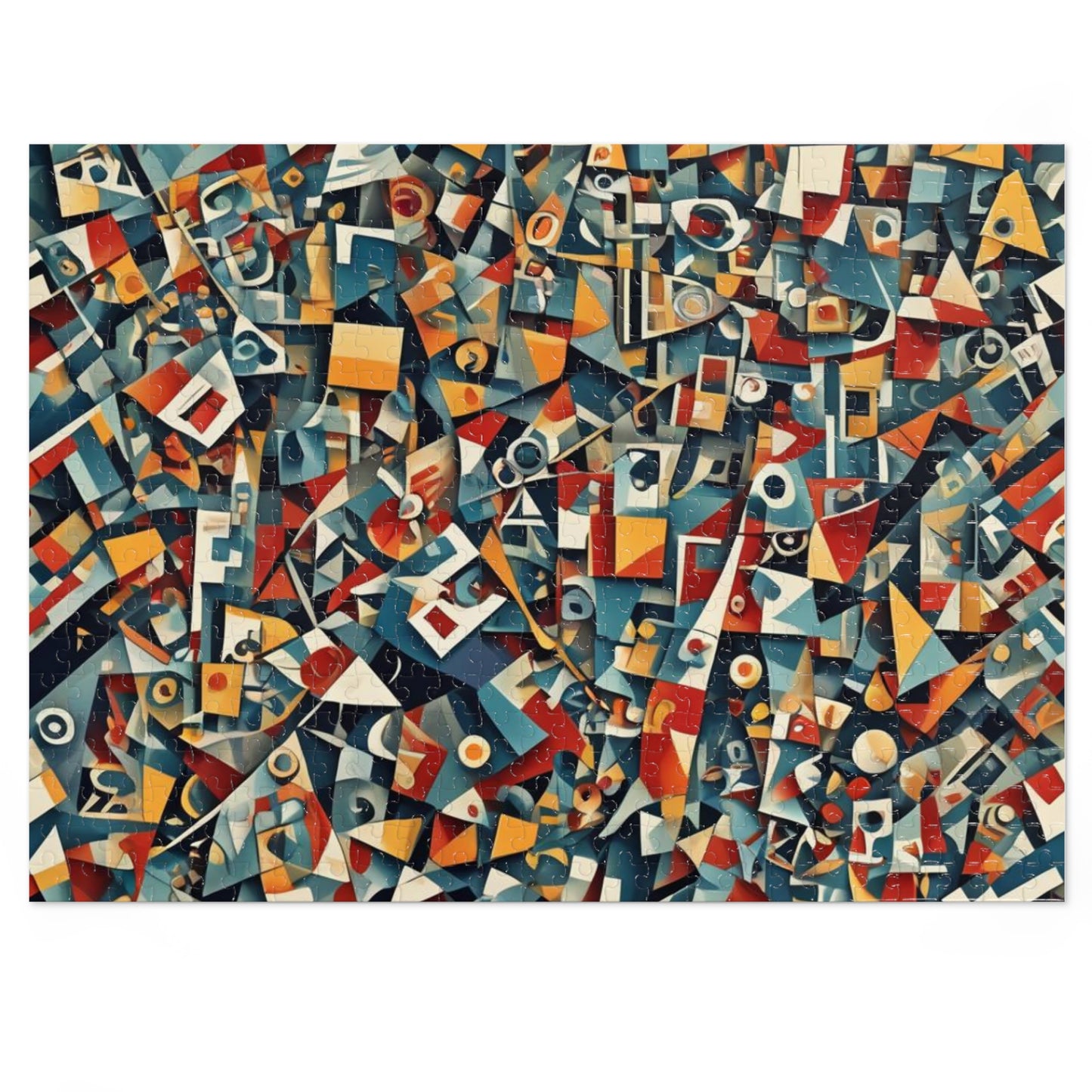 CUBISM Jigsaw Puzzle with Tin