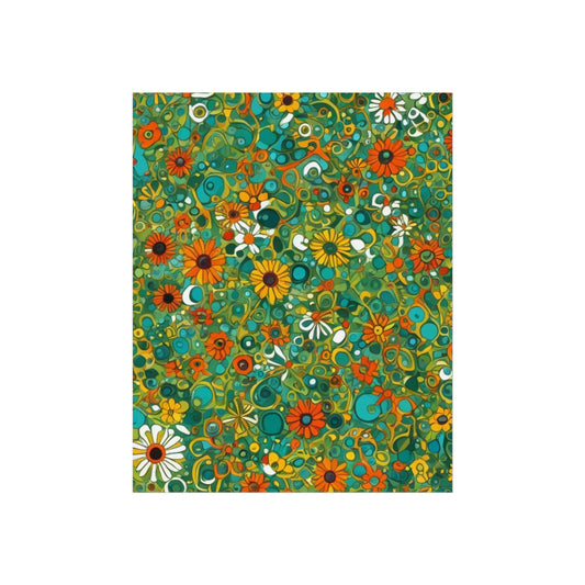 Vibrant Floral Glicée Poster. Various sizes.