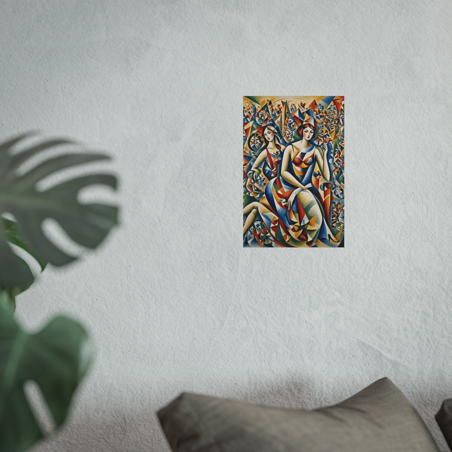 Cubiod 2 ladies Glicée Poster various sizes.