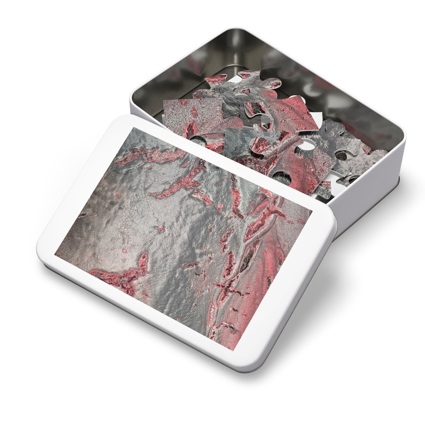 Grey Splash Jigsaw Puzzle with Tin, upto 2000 pieces.