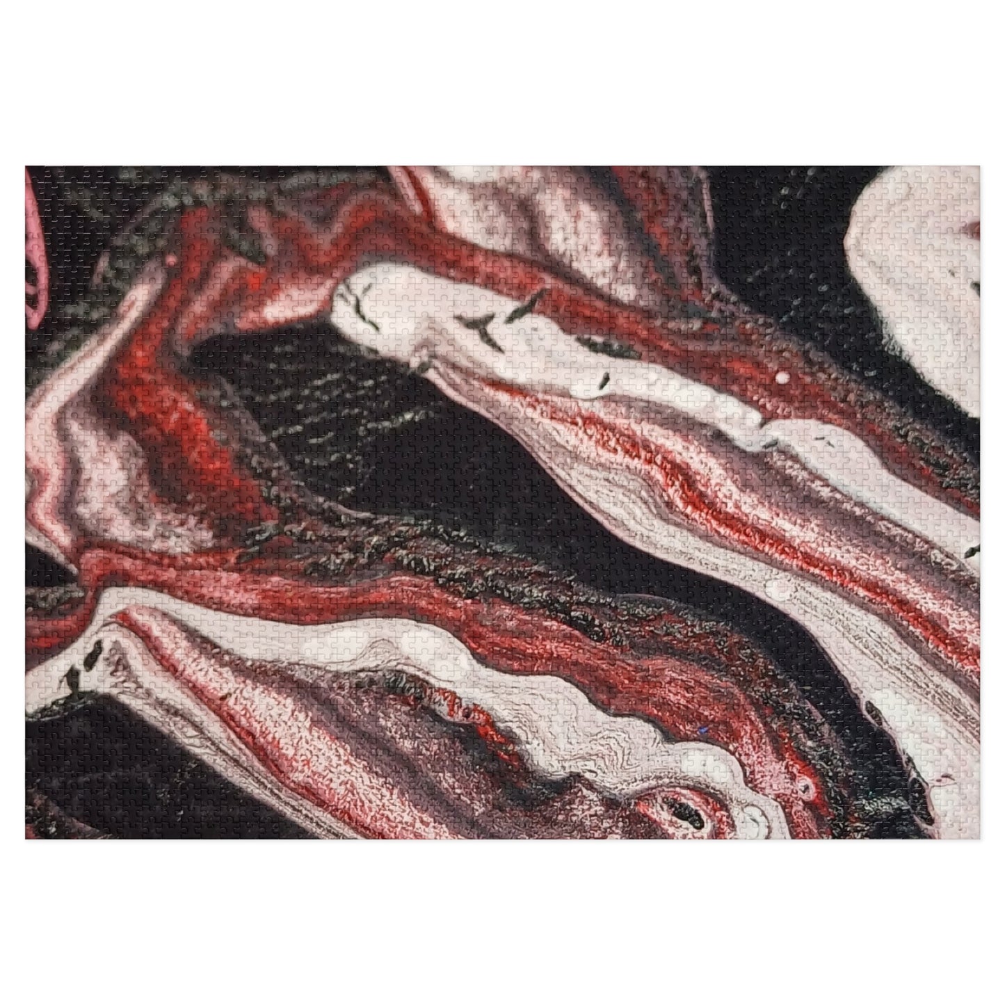 Abstract Waves Jigsaw Puzzle with Tin 6 variants upto 2000 pieces.