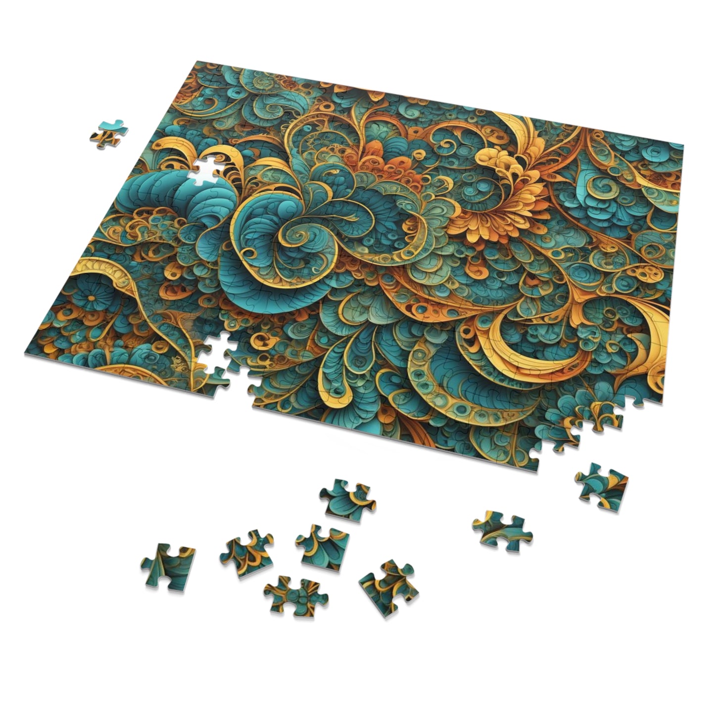 Vibrant Swirl 30 - 2000 piece Jigsaw Puzzle with Tin