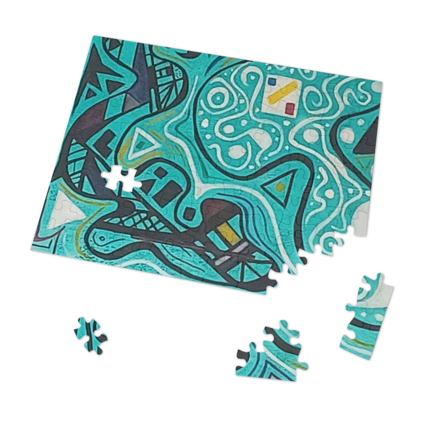 5.   Upto 2000 piece Abstract Jigsaw Puzzle with Tin