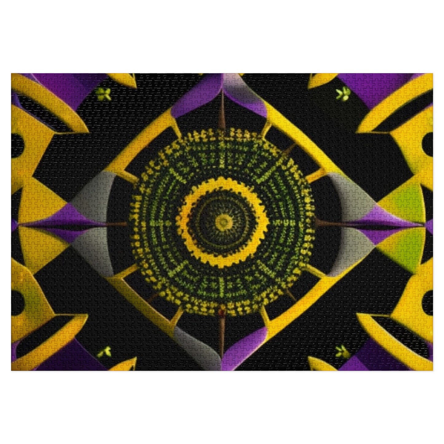 Vibrant Square Jigsaw Puzzle with Tin  30-2000 pieces.