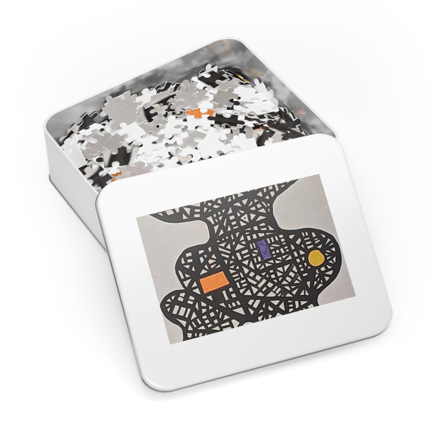 Abstract Design Jigsaw Puzzle with Tin, 30 - 2000 pieces
