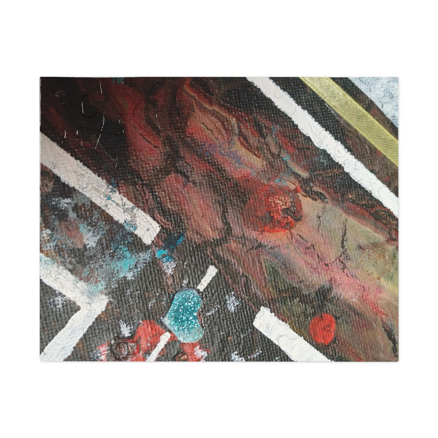 A2 Abstract Jigsaw Puzzle with Tin, 6 variants upto 2000 pieces.