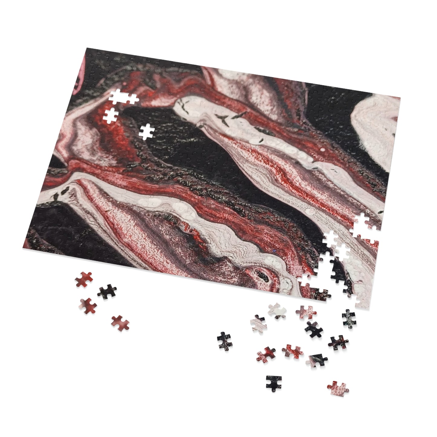 Abstract Waves Jigsaw Puzzle with Tin 6 variants upto 2000 pieces.