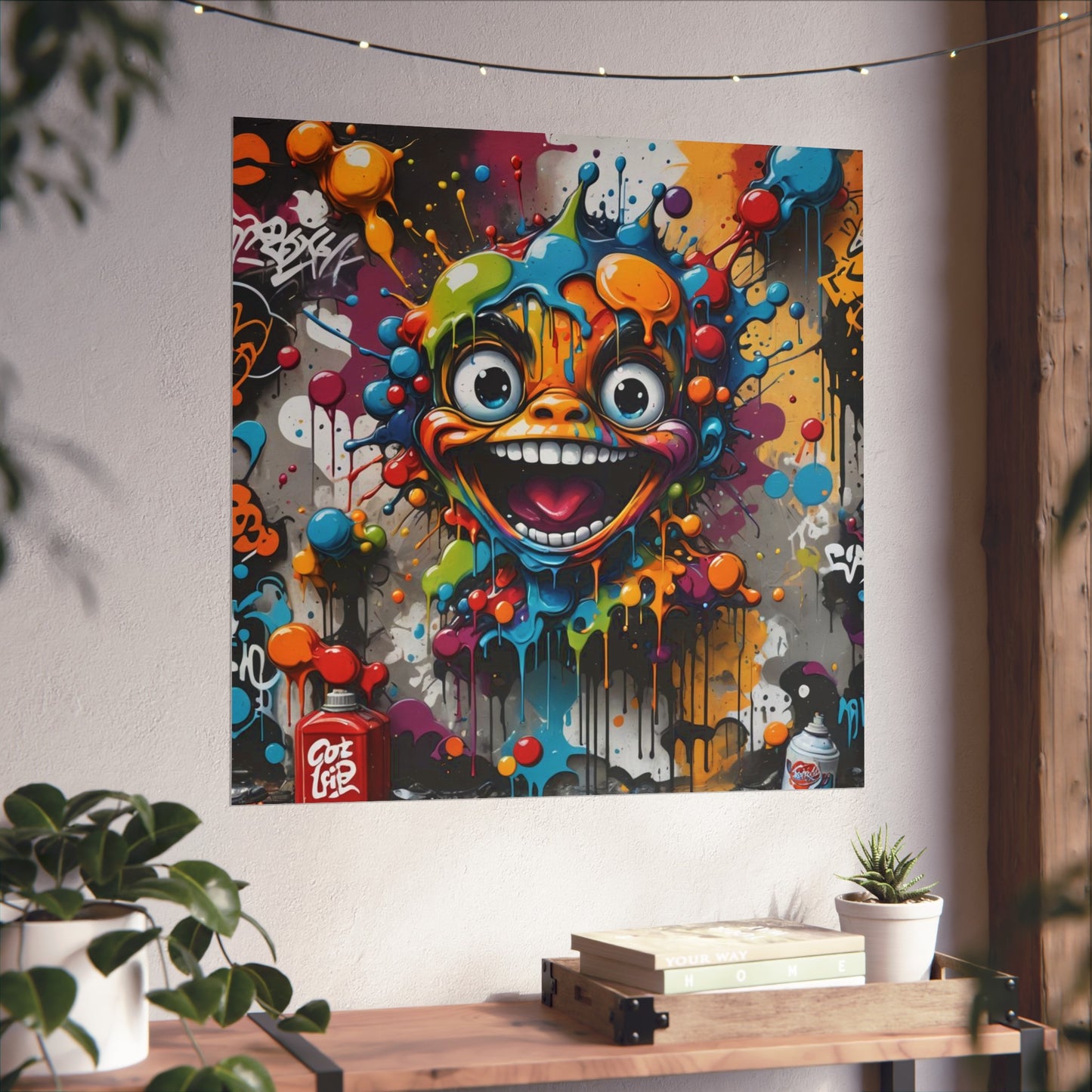 Vibrant Urban Art Print, Colorful Wall Decor, Graffiti Art Poster, Modern [...]