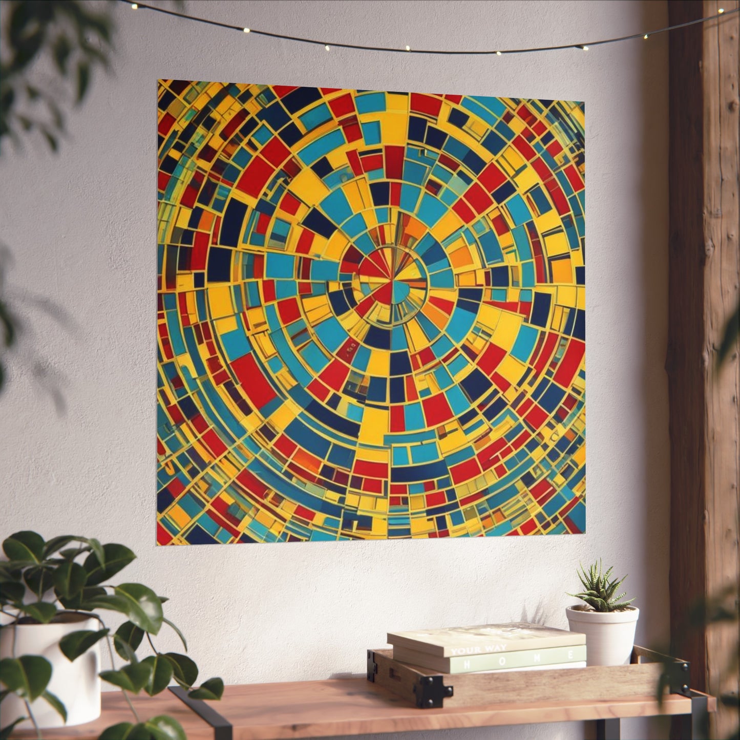 Colorful Abstract Giclée Postert various sizes.