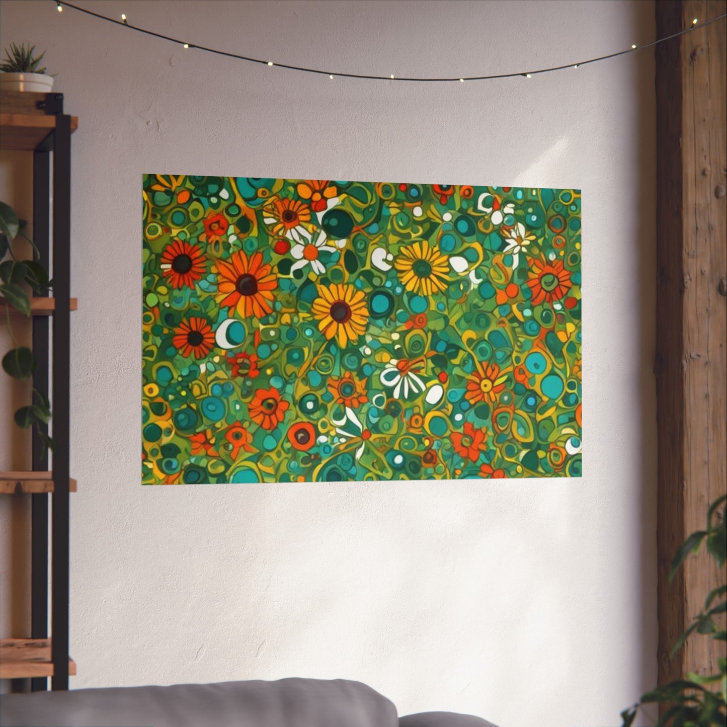 Vibrant Floral Glicée Poster. Various sizes.