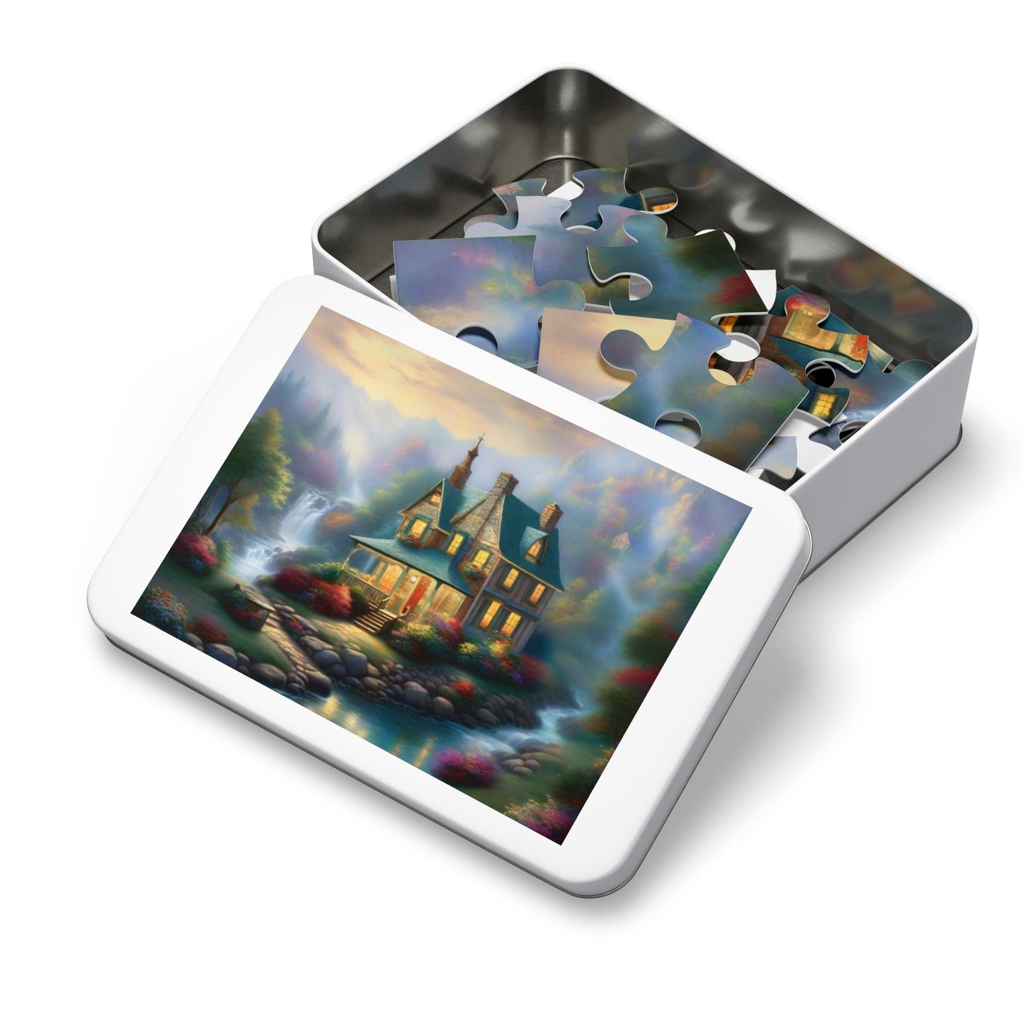 Dreamy Home Puzzle with Tin