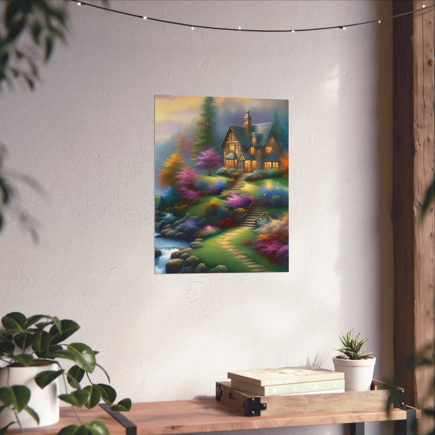 Cozy Rustic Cabin Glicée Poster