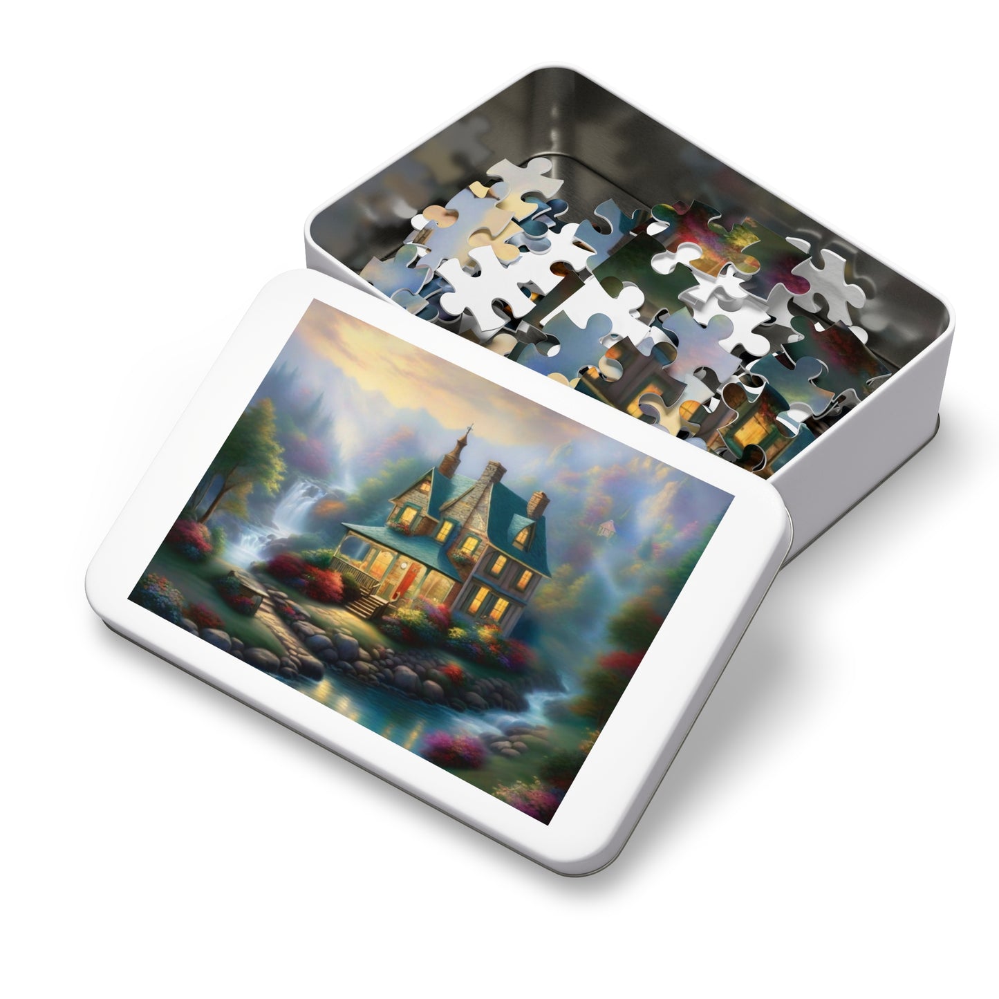 Dreamy Home Puzzle with Tin