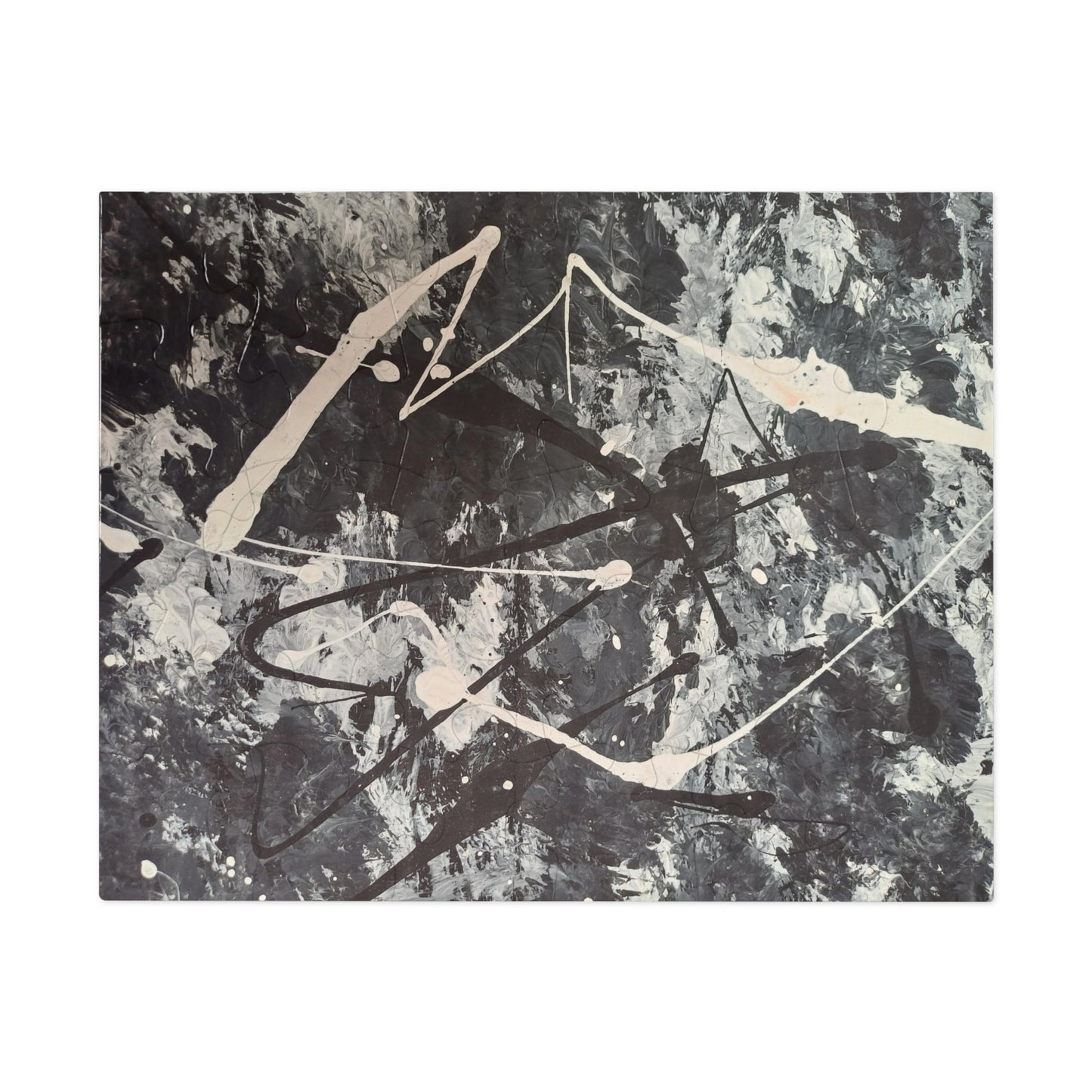 Abstract Black & White Jigsaw Puzzle with Tin - Upto 2000 pieces