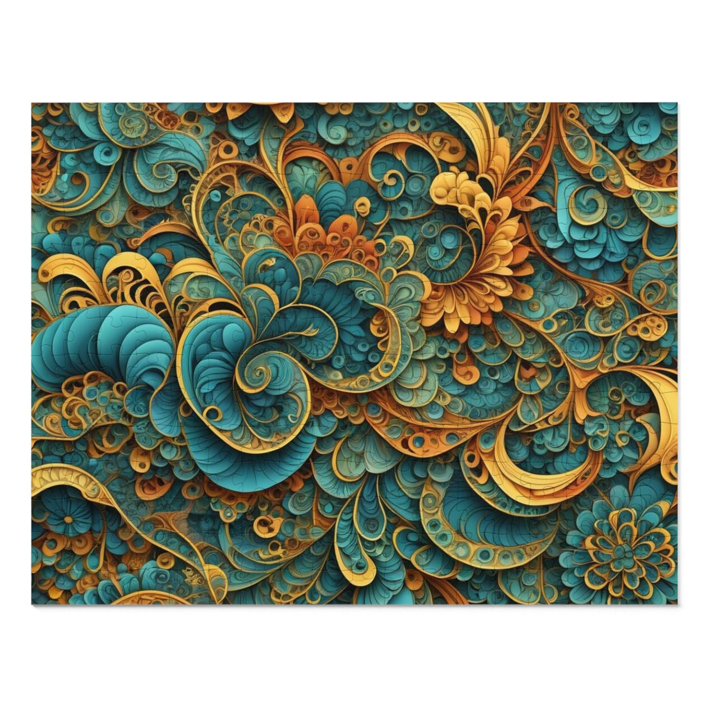 Vibrant Swirl 30 - 2000 piece Jigsaw Puzzle with Tin