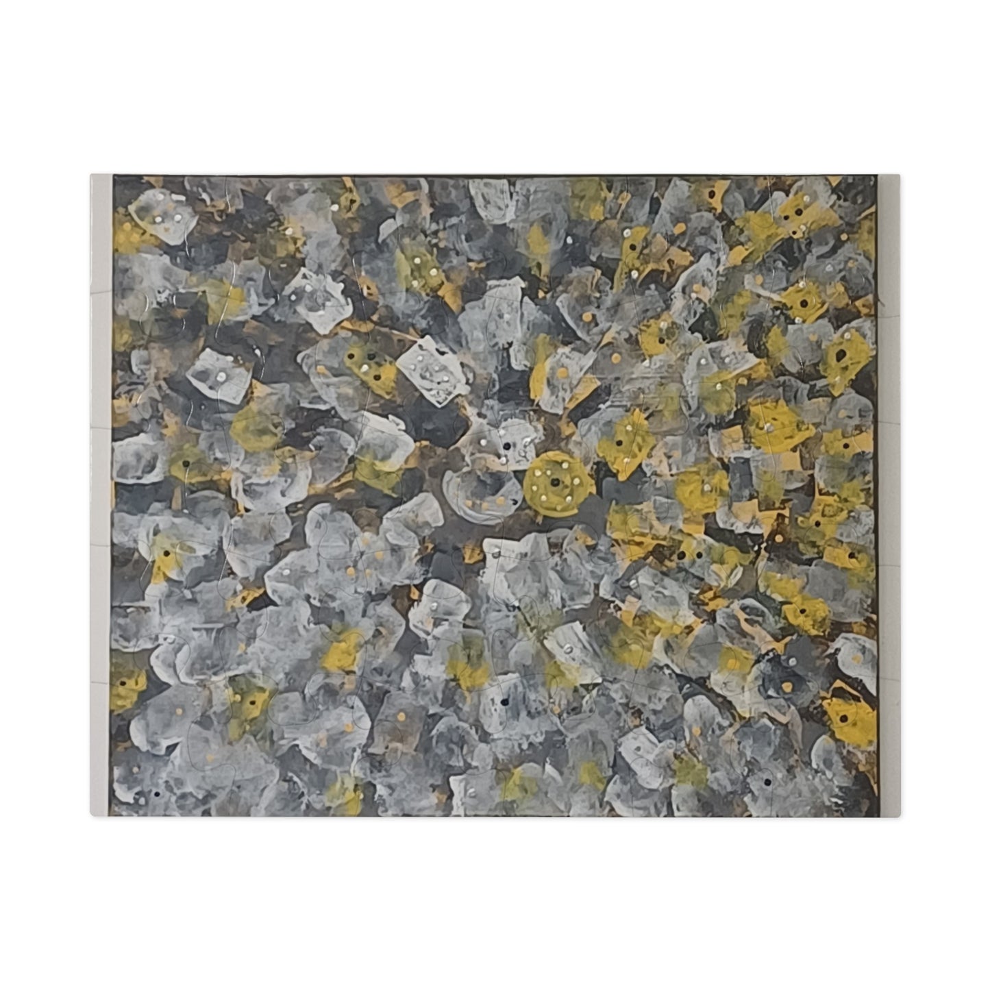 YELLOW  30 - 2000 piece Abstract Puzzle with Tin.