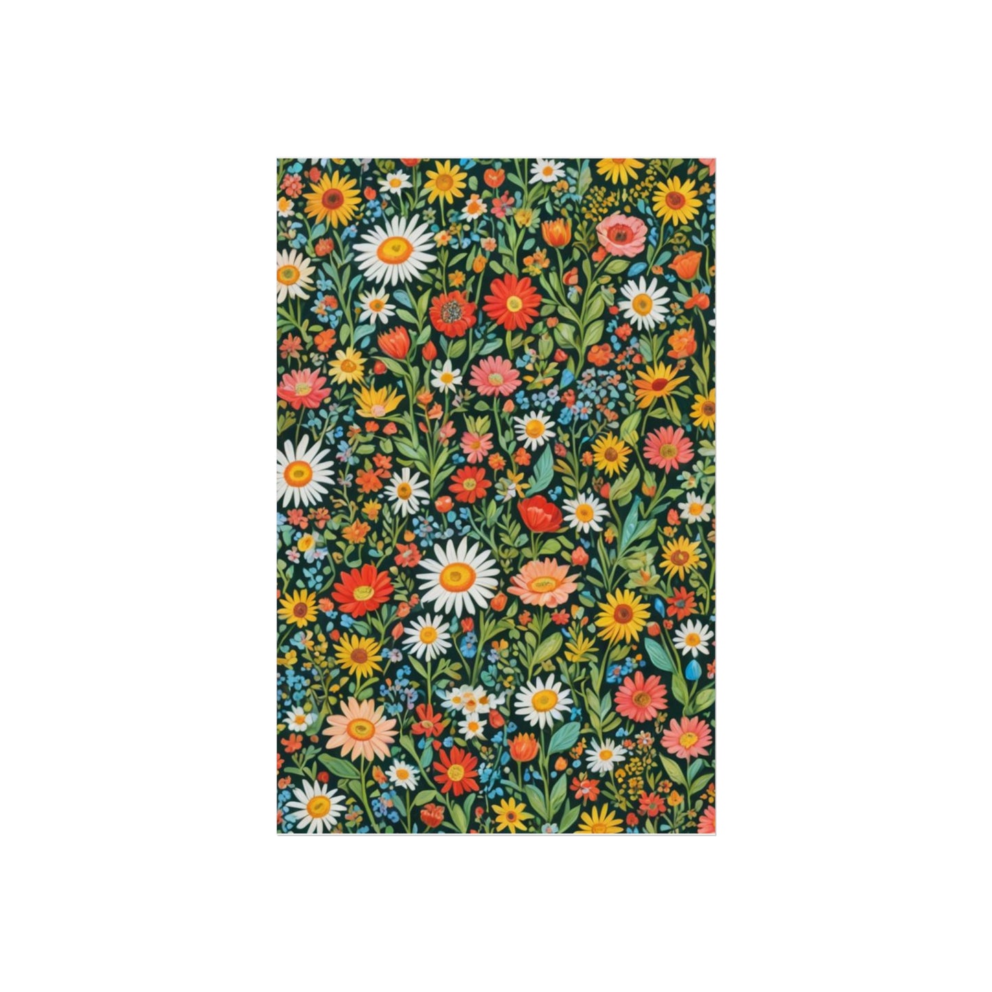 Funky Flowers Glicée Posters