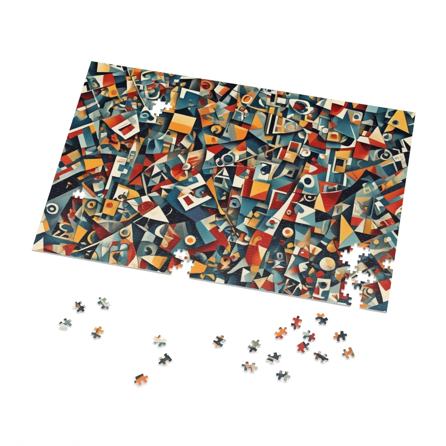 CUBISM Jigsaw Puzzle with Tin