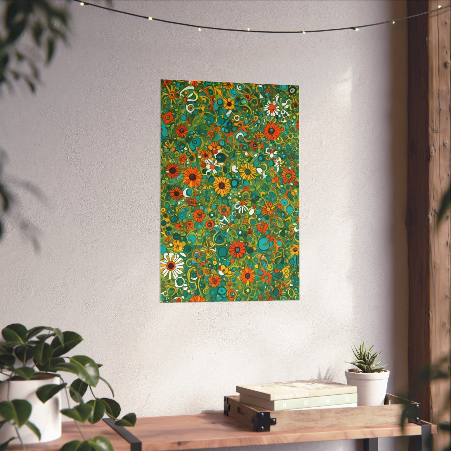 Vibrant Floral Glicée Poster. Various sizes.