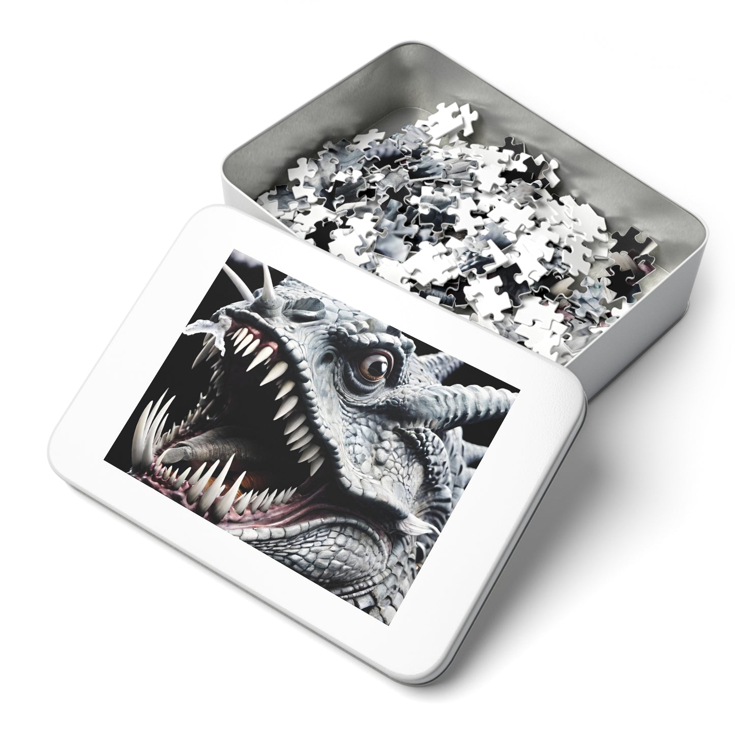 Smiling Dragon Jigsaw Puzzle with Tin 30-2000 pieces.