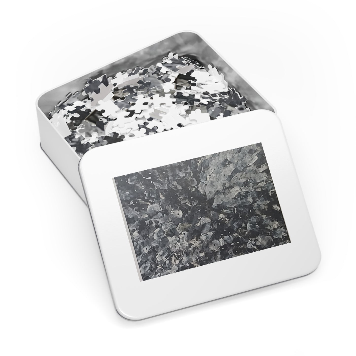 BLACK 6 variants upto 2000 piece Abstract Jigsaw Puzzle with Tin.