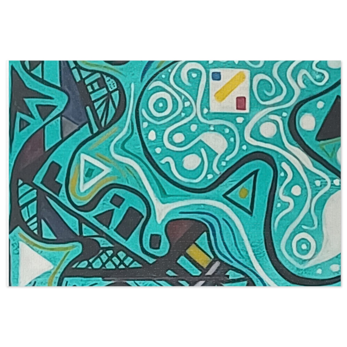 5.   Upto 2000 piece Abstract Jigsaw Puzzle with Tin