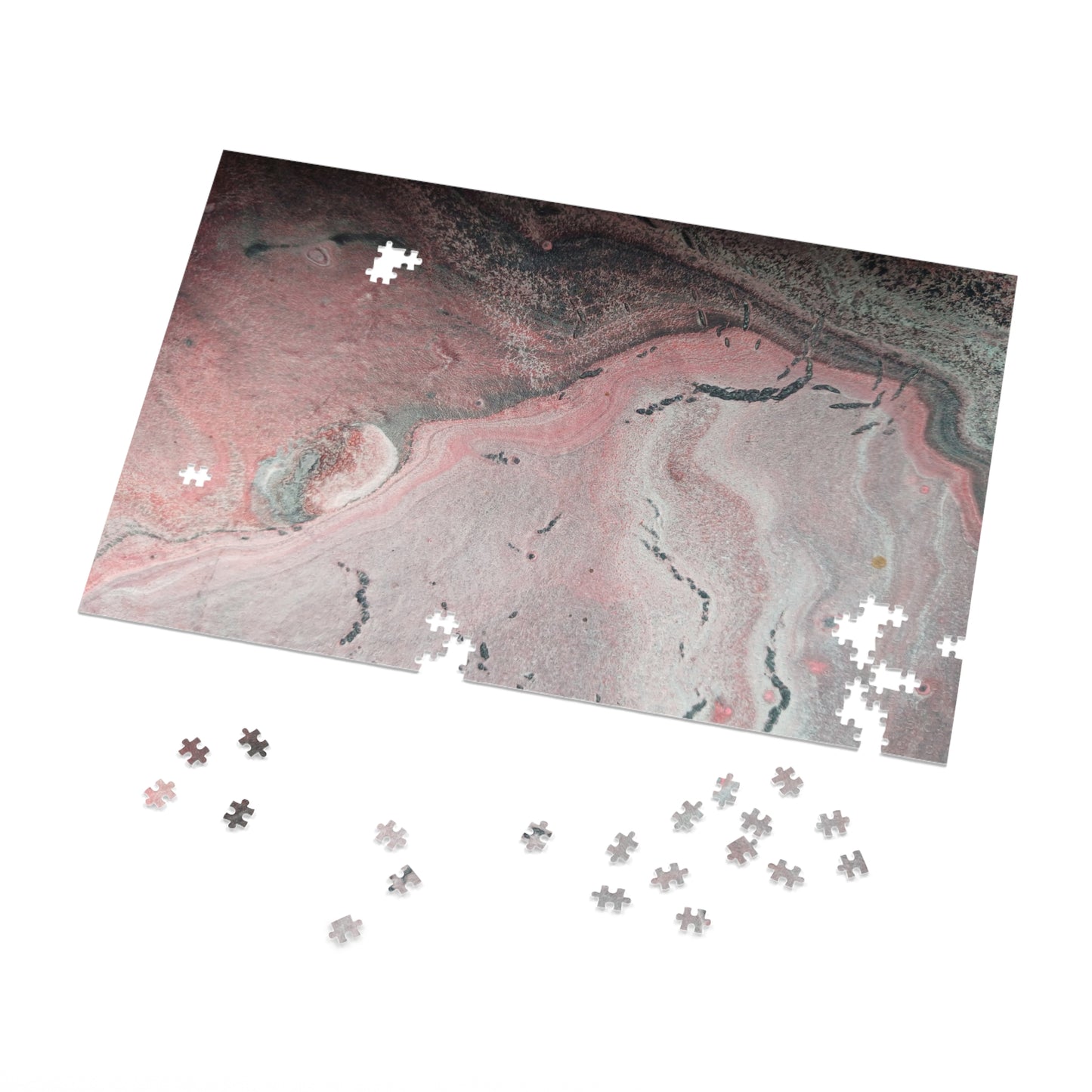 Abstract Pink Fine Art Jigsaw Puzzle with Tin - 6 variants  upto 2000 pieces