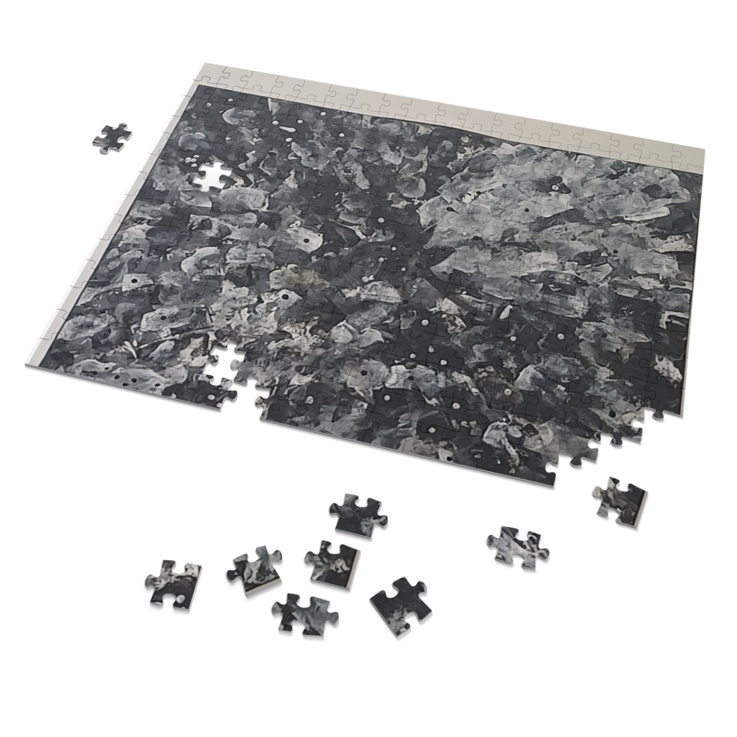 BLACK 6 variants upto 2000 piece Abstract Jigsaw Puzzle with Tin.