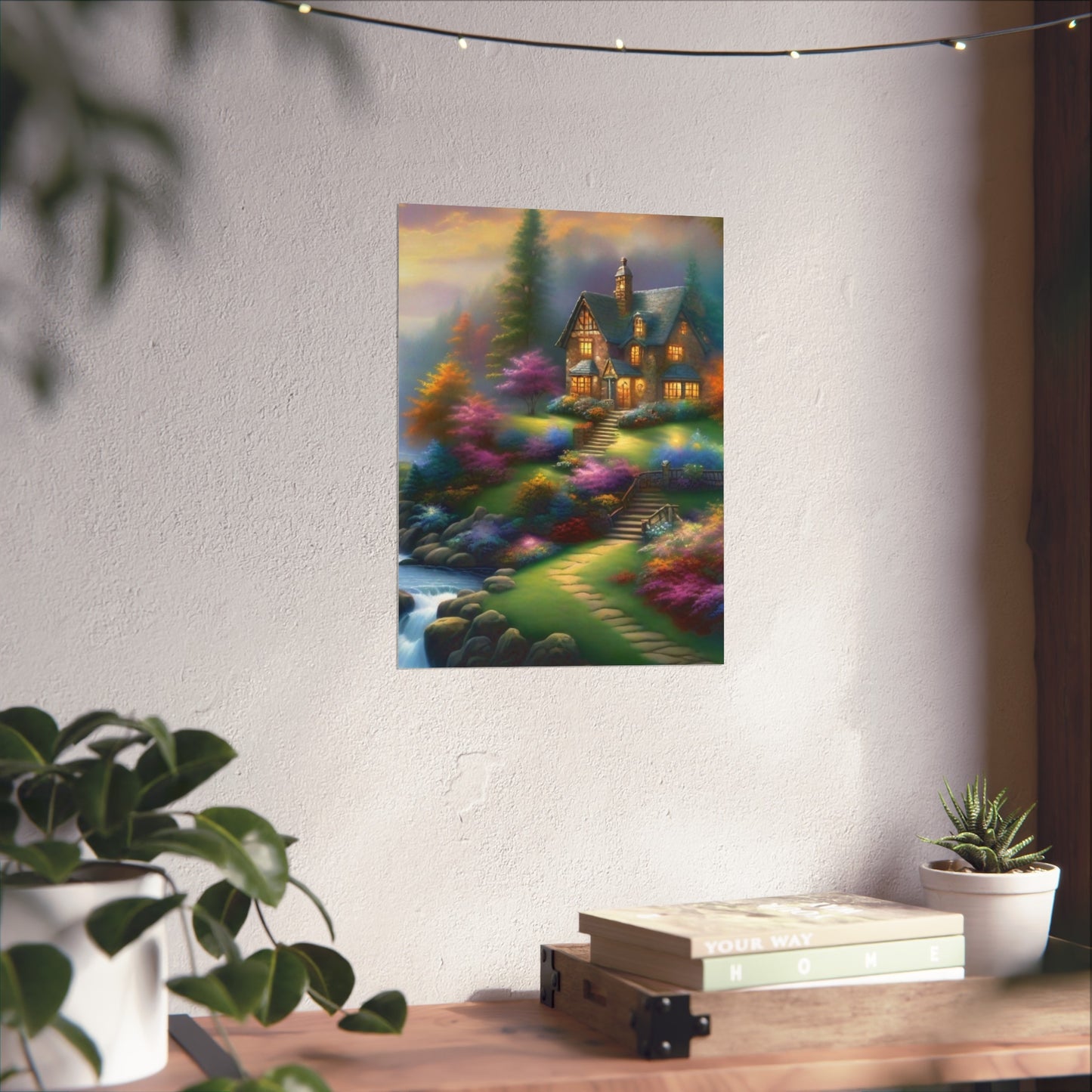 Cozy Rustic Cabin Glicée Poster