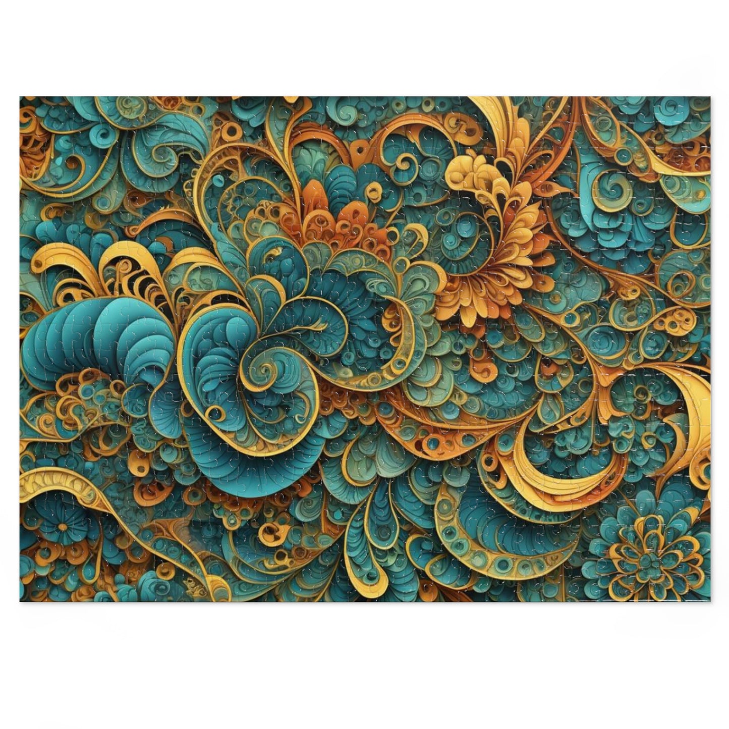 Vibrant Swirl 30 - 2000 piece Jigsaw Puzzle with Tin